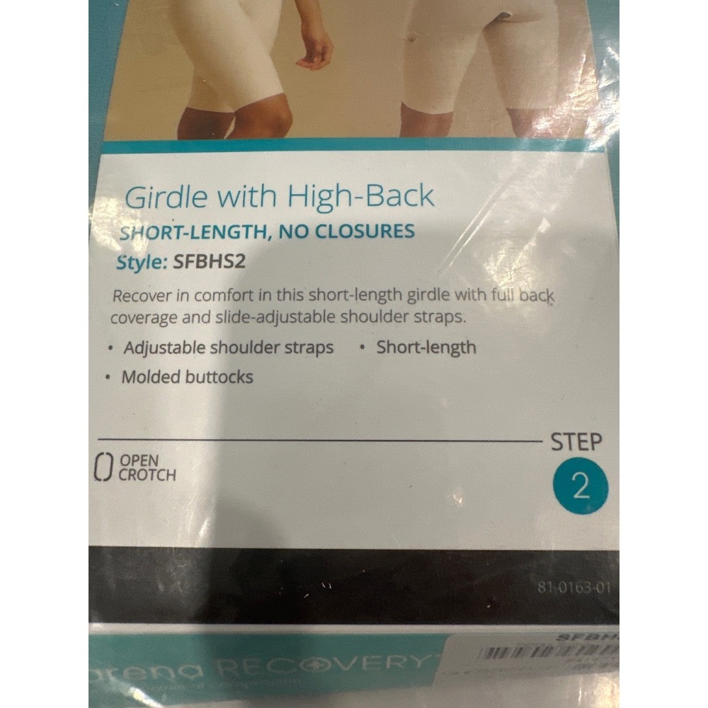 Marena Recovery SFBHS2 High-Back Compression Girdle Bodysuit Beige 2XL Step 2 - Picture 3 of 5